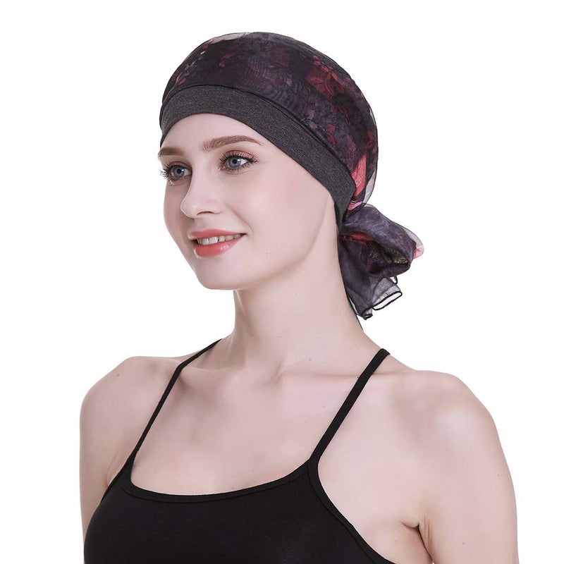 FocusCare Comfy Sleep Beanies for Hair Loss Cap for Chemo Women Viscose Hats - Image 3